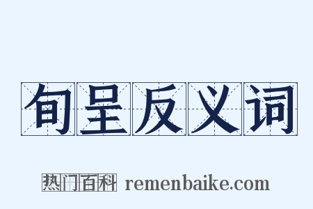 旬呈反义词是什么意思的图片